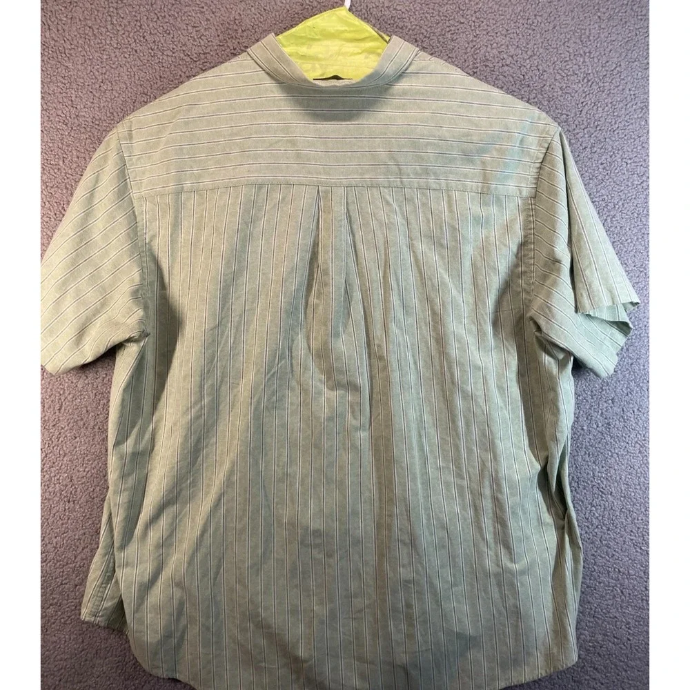 Arrow Button‎ Up Shirt Men's 3XL Short Sleeve Cotton Blend preppy Business